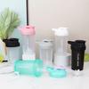 Portable 300ml Protein Powder Shaker Bottle Leak Proof Water Bottle for Gym Outdoor Fitness Training Sport Mixing Cup Oz Tumbler