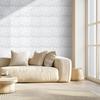 3D Wall Panels 33-Pack 11.81x11.81'' PVC 32 Sq.Ft Coverage Diamond White