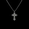 Винтажная подвеска-крест на шею для женщин K-pop Панк Цепочки Длинные Корейская Мода Ретро Украшения на Шею Подарок