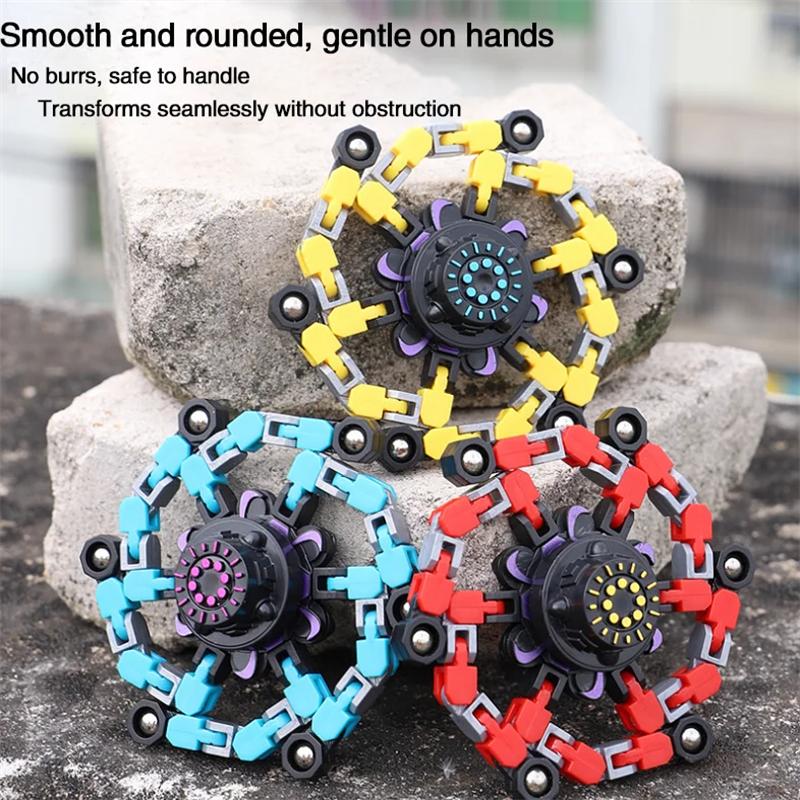 Деформированный Fidget Spinner Цепочка Ручной Спиннер Игрушка Для Снятия Стресса и Антистресса Дети Взрослые Сенсорный Гироскоп Игрушка Подарок