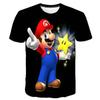 MINISO Child Game Super Mario Bros T Shirt Kids Boy Cartoon Clothes Tops Tees Boys T-shirt Luigi Mario T-shirts Children's Short Sleeve