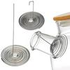 2/4Pcs Teapot Spout Strainer Portable Spiral Coffee Filter Tea Strainer Stainless Steel