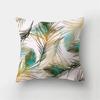 Классическая наволочка с принтом перьев павлина Подушка Декор для дома Гостиной Спальни Дивана