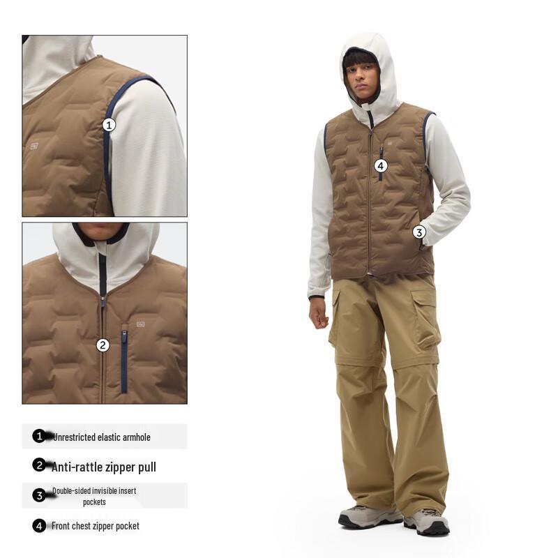 Bananain Мужской легкий пуховый жилет Hydrogen 502Air