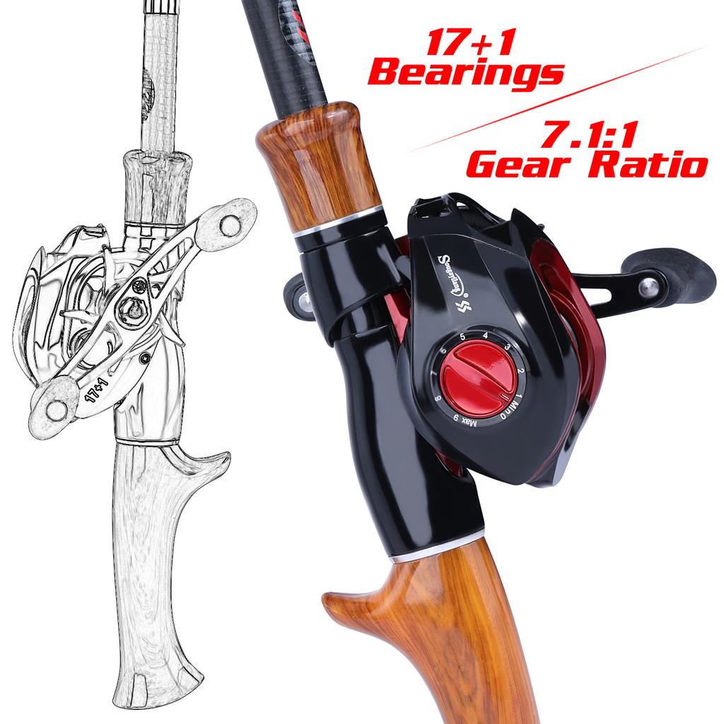 SOUGAYILANG Рыболовный спиннинг, набор удилищ с спиннинговой катушкой, катушка для заброса наживки, удочка, леска, приманка, рыболовные инструменты