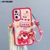 KEYSION Shockproof Case for Redmi Note 10 Pro 4G 5G 10S with Lanyard Soft Silicone Cute 3D Cartoon Doll Phone Back Cover for Xiaomi POCO M5S