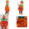 Warm And Comfy Children Pumpkin Costume With Hat And Shoe Covers For Halloween