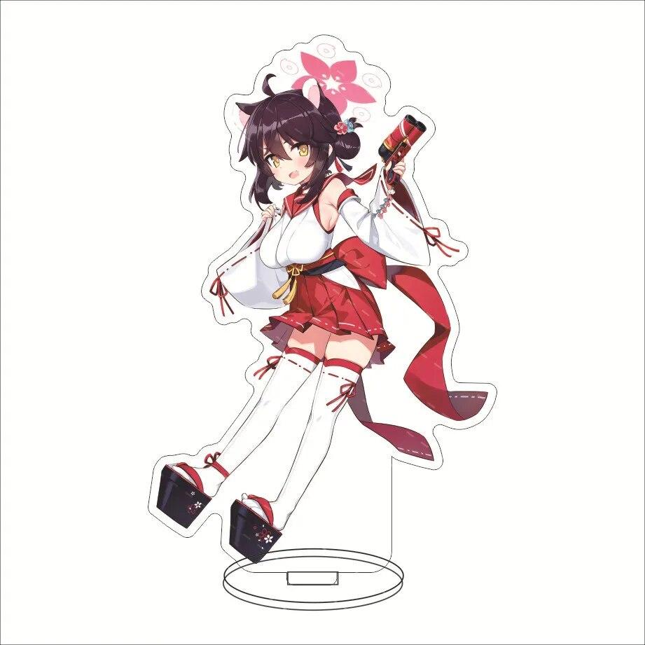 Blue Archive Hyakkiyakou School Acrylic Stand Characters Kasuga Tsubaki Waraku Chise Kuda Izuna Desk Display Standing Ornament