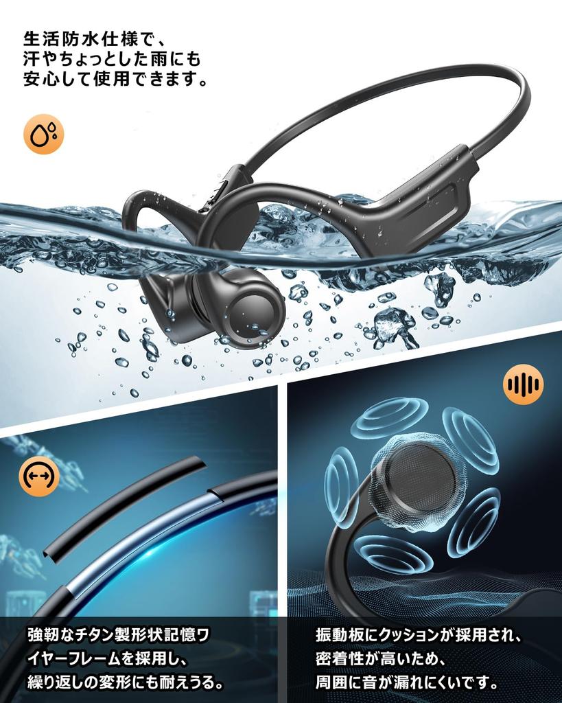 Bone Conduction Bluetooth for Listening While Doing Other No Ear 10 Hours of Continuous Physical Fast Perfect for Desk and Outdoor Activities