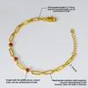Zircon Geometric Bracelet for Women Minimalist Fashion Style Luxury Gold Color  Jewelry Supply
