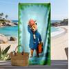 Paddington bear Printed Quick Dry Beach Towel Super Absorbent Soft Lightweight Bath Towel for Pool Summer Travel