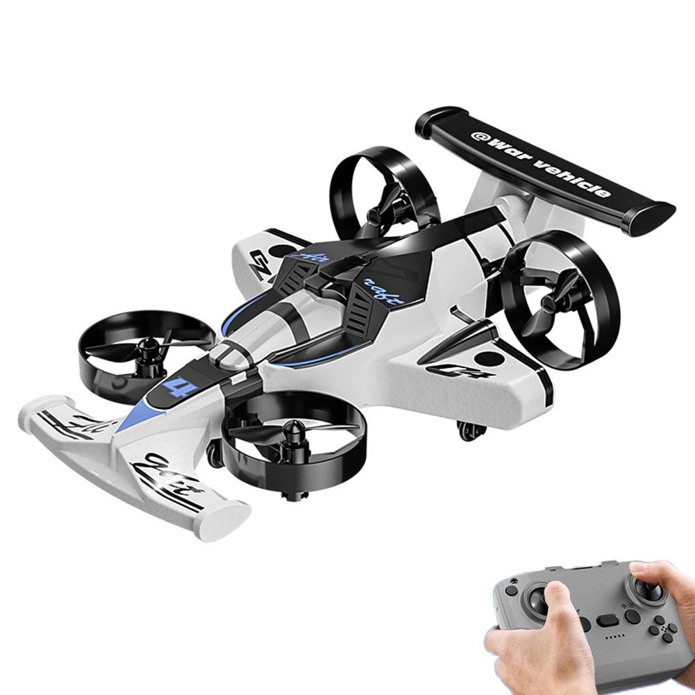 CZ04 2-in-1 Land-Air Dual-Use RC Quadcopter Drifting Toy Car 2.4G Remote Control Drone Model with 360 Rotation for Aircraft Toys