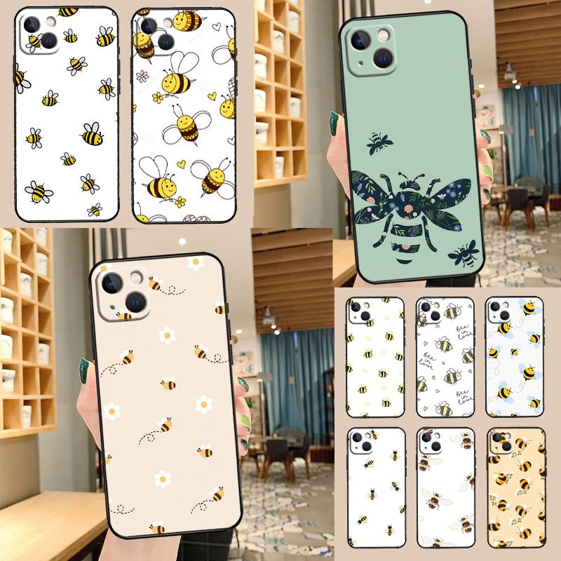 Bee Bumblebee Pattern Phone Case For Samsung Galaxy S25 Ultra S20 S21 S22 S23 S24 Plus S9 S10 S24 FE Cover Shell
