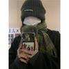 Autumn And Winter Cashmere Green Plaid Scarf Winter Women'S High Sense Versatile Warm Shawl Scarf Tide