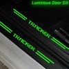 AABHE1 Car Threshold Scuff Plate Carbon Fiber Trunk Sill Protector Sticker For Chevrolet TRACKER Badge Door Welcome Pedal Guards Decals