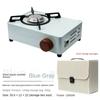 2000W Portable Gas Stove Card Stove Outdoor Camping Cassette Stove Burner Picnic Barbecue Cooking Card Magnetic Stove Gas Tan