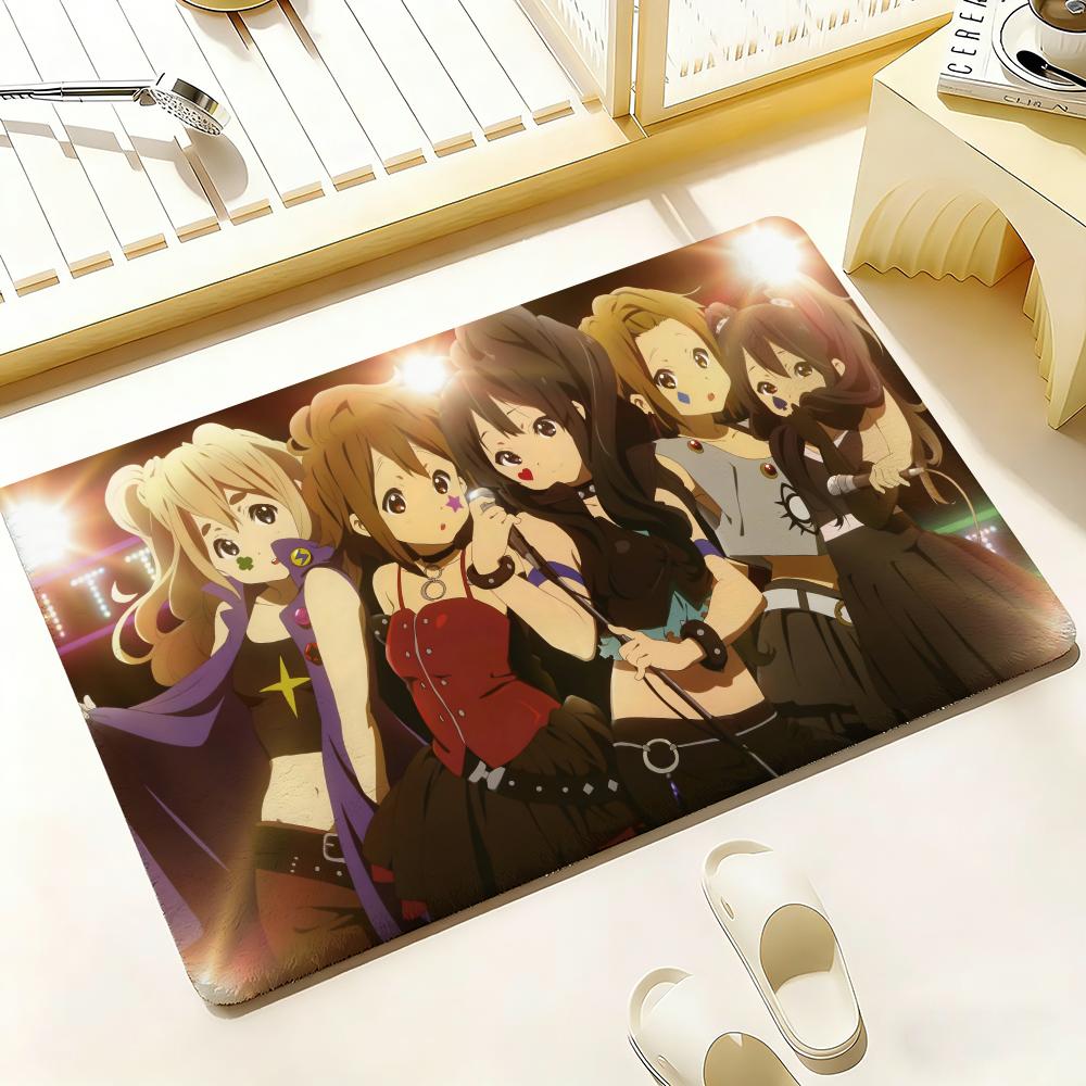 Аниме K-K-On Коврик для пола Спальня Гостиная Фланелевый Коврик для двери Нескользящий Домашний декор