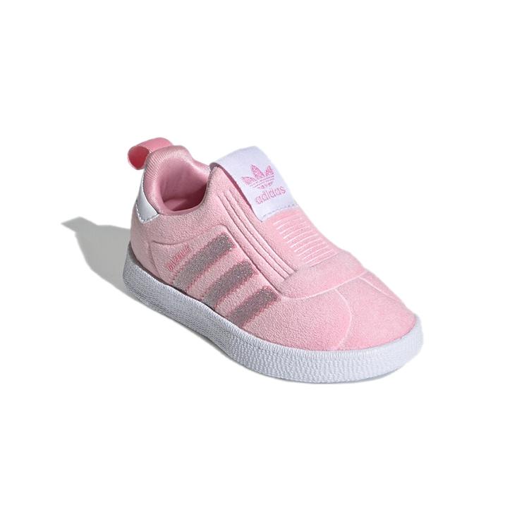 adidas Оригинальные КРОССОВКИ GAZELLE Устойчивые к истиранию Низкие для малышей Розовые для младенцев и малышей EF2025