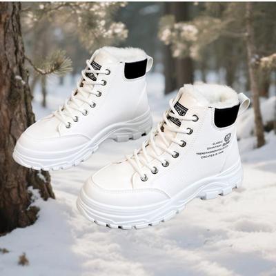Зимние ботинки для женщин, повседневные высокие ботинки, теплые женские кроссовки, ботильоны на платформе