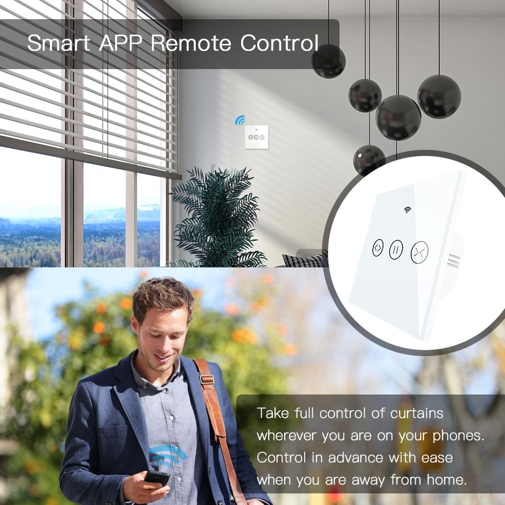 NEW WiFi RF 433mhz Smart Window Curtain Wall Switch Roller Blinds Switches Wireless Remote Control Interruptor Inteligente