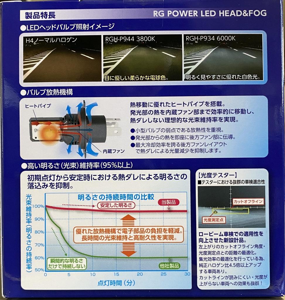 Racing Gear (RACING GEAR)/LED H4 12/24V 6000K Model Number: RGH-P934