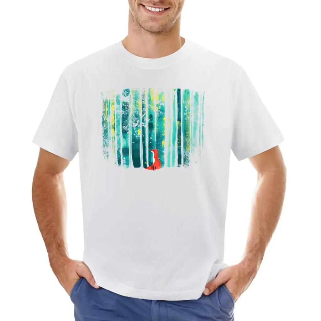 Forest Whisper T-shirt oversized korean fashion cute clothes mens t shirt graphic