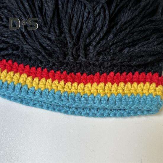 Новое поступление, шапка-парик раста унисекс, хип-хоп, плетеная, шапка-бини для вечеринки в стиле косплея, шапка ручной работы Ямайка, дреды в стиле регги, парик с африканскими корнями