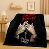 3D Плед из фланели с изображением рэпера Anuel AA Real Hasta La Muerte, Ультрамягкий теплый плюшевый плед для дома, спальни, кровати, дивана, Покрытие для детей, пикника