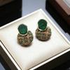 Fashion Personalized Stud Earrings Designer Wool Woven High-End Earrings Women