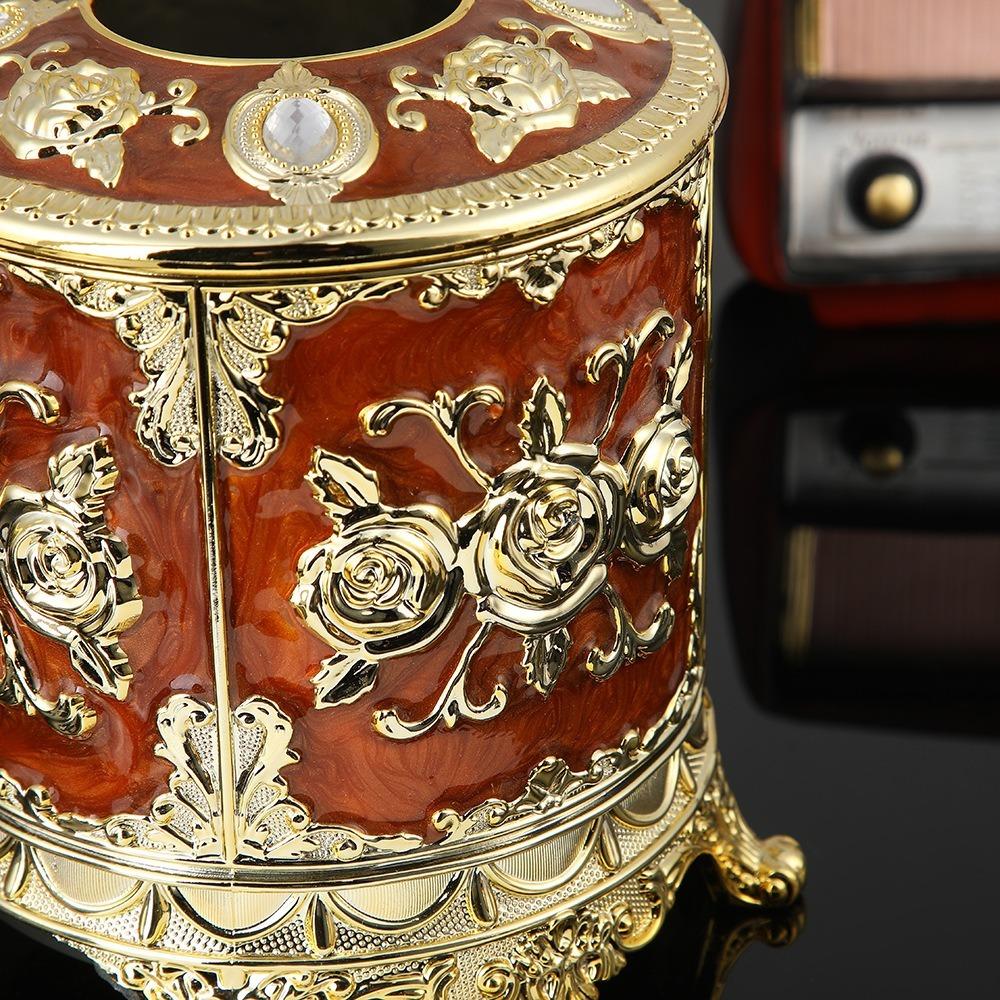 Пластиковый держатель для бумаги Изысканная декоративная коробка Креативная настольная коробка для хранения Спальня