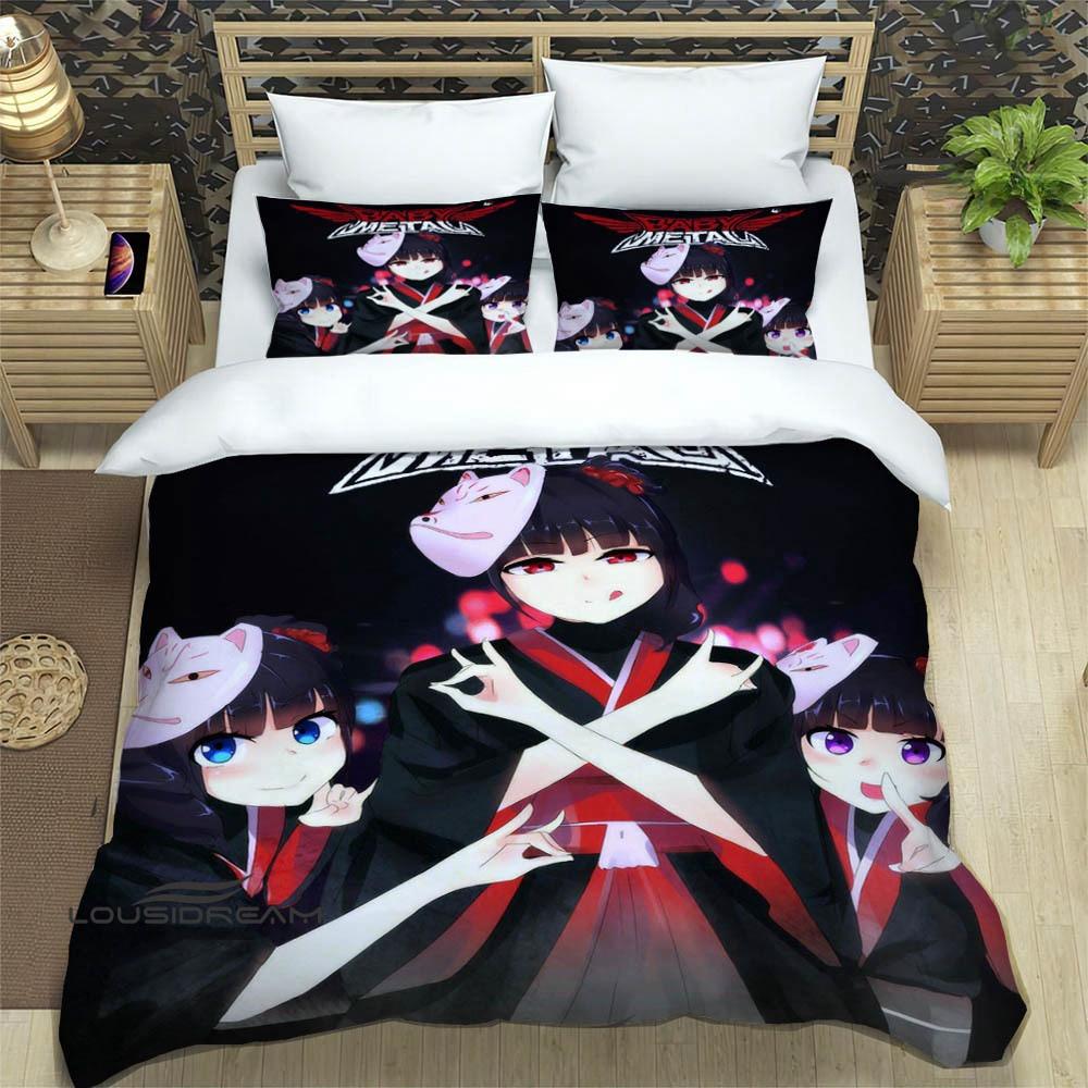 3D-принт музыкальной группы BABYMETAL комплект постельного белья односпальный двуспальный двуспальный двуспальный комплект для взрослых и детей спальня пододеяльник домашний текстиль