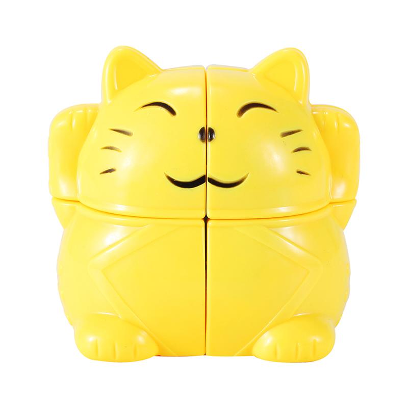 non-toxic Yongjun Lucky Cat 2x2 Fortune Cube Cat Shaped Magic Cube Educational Toys Children Gift