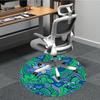 1PC Floral Mandala Pattern Chair Carpet for Office, Indoor Non-Slip Washable Carpet, Soft Comfortable Mat For Office Room yy250930288