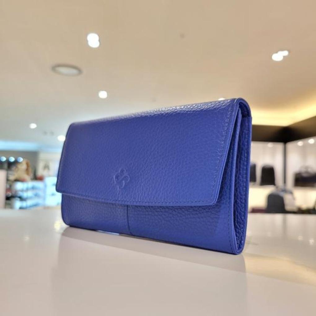 Mari eclaire store's exclusive best-selling casual cowhide long wallet with bankbook storage