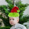 Рождественская шапка флуоресцентно-зеленая плюшевая ретро-дизайн праздничная шапка украшение рождественской сцены праздничная атмосфера рождественский аксессуар