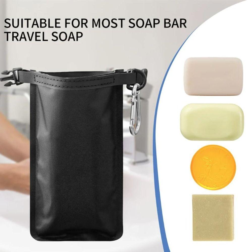 Foldable Sealed Soap Holder Leak-Proof Travel Soap Bar Bag Multi-Functional Soap Bar Case  Camping