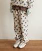 FUNFROMFUN Fleece Banding Jogger Pants, Floral