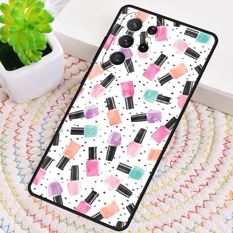 Силиконовый чехол для телефона с рисунком лака для ногтей для Samsung Galaxy note 10 pro S26 S25 S24 S23 S22 S21 Plus S25Ultra Capa Cover