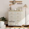 Chest of Eight Fabric Drawers - Beige