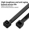 1000Pcs 5X300mm Self-locking Nylon Plastic Tie White/Black Cable Tie Fastening Ring 3X200mm Wraps Strap Zip Tie