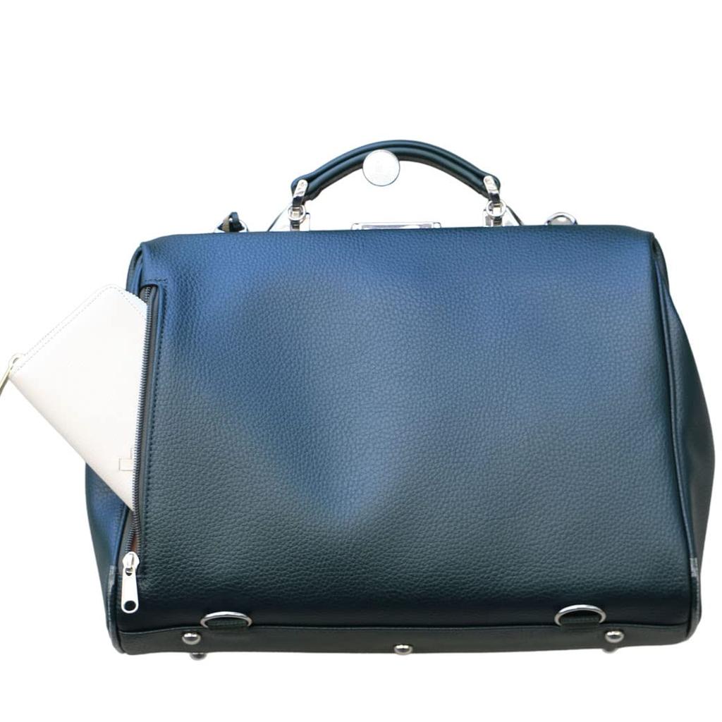 Dulles Bag Horizontal S Toyooka Bag A4 A Backpack That Looks Great with Dressy Outfits and Suits Yk4e Leather Dark [Yota] (black) ((genuine Handle)