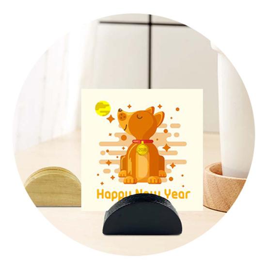 10Pcs Semicircular Wooden Business Card Holder Reusable Wedding Banquet Restaurant Table Number Place Card Holder Stand