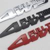3D Metal 4WD FULL TIME Side Fender Emblem Rear Trunk Boot Badge Sticker Decals For Car