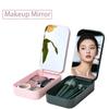 Новый дизайн Модный Портативный Дорожный Футляр для Макияжа с Зеркалом Умный Дом Зеркало Ящик для Хранения Макияжа Косметическое Зеркало