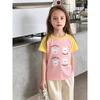 Brand Foreign Trade Children's Clothing Korean Style 2026 Summer New Cartoon Short-Sleeve T-Shirt Baby Clothes Pure Cotton Print