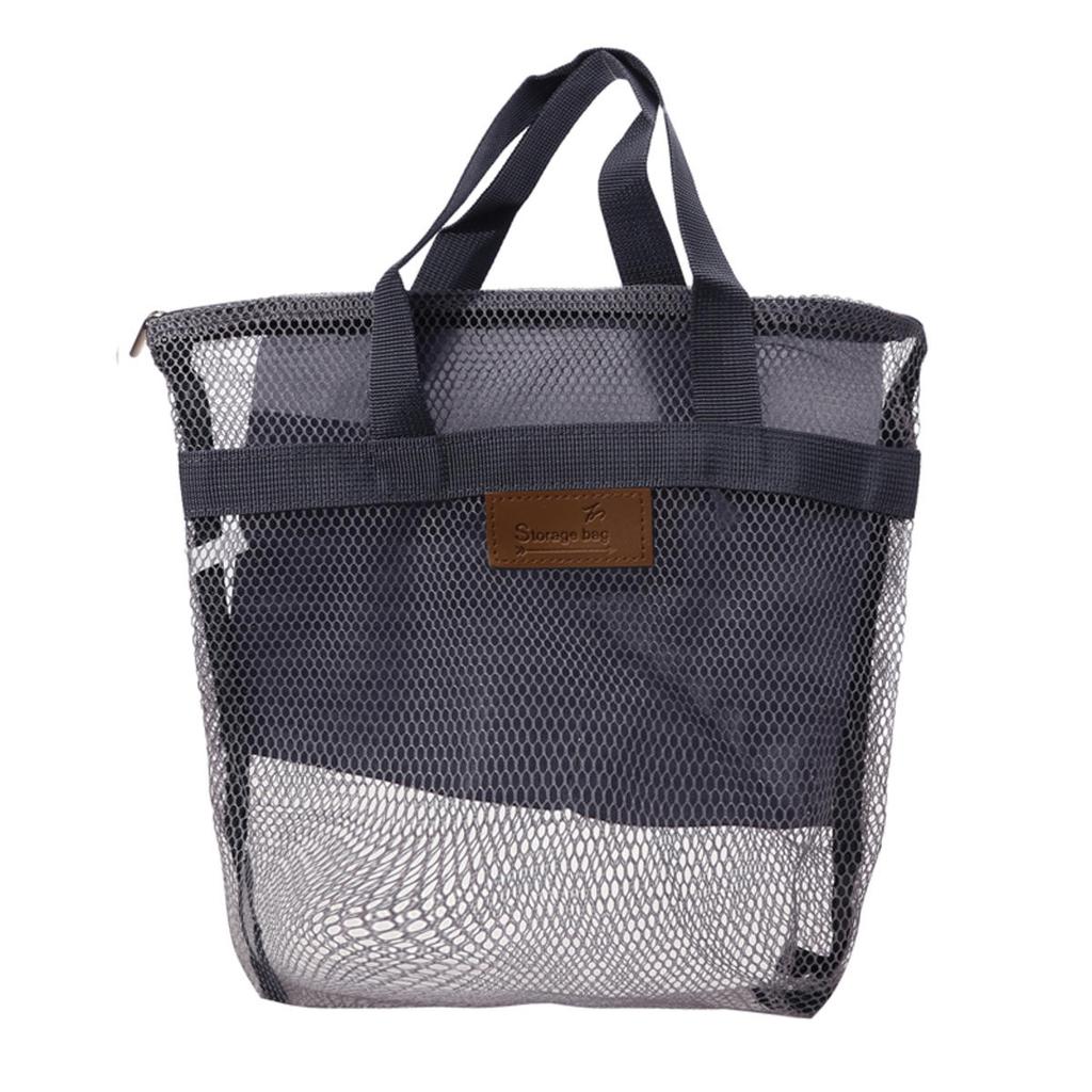 Сетчатая сумка для хранения в душе, косметичка, портативный дорожный набор для мытья, многоразовая косметичка, органайзер для душа для ванной комнаты, общежития, пляжа, кемпинга