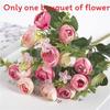 Elegant Faux Camellia Sp Rose Bud Wedding Decoration Floral Arrangement Made Of Silk For Home And Event Use