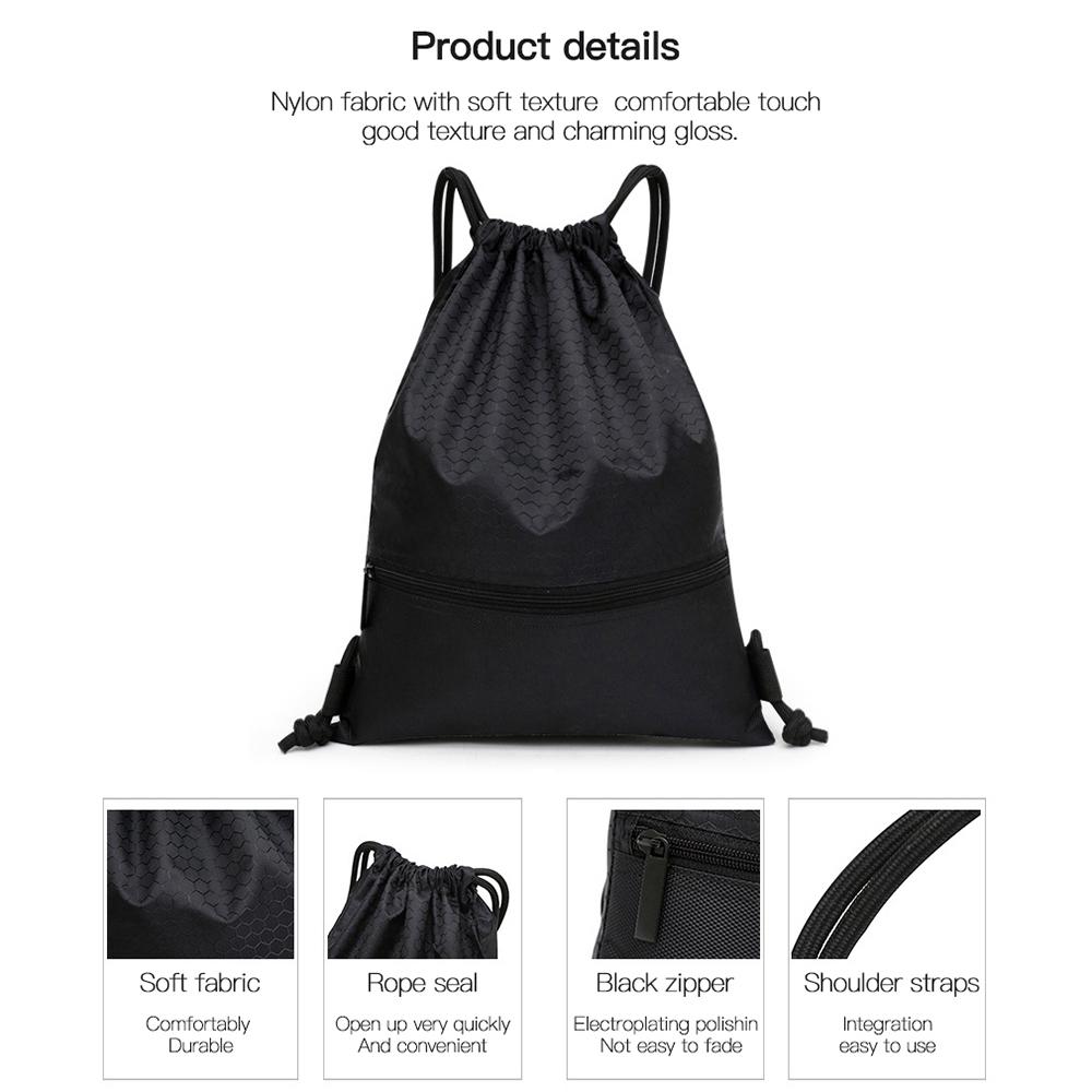 Складной рюкзак на шнурке, сумка для фитнеса и спортзала, для путешествий на природе, для кемпинга, пешего туризма, нейлоновый спортивный рюкзак с несколькими карманами