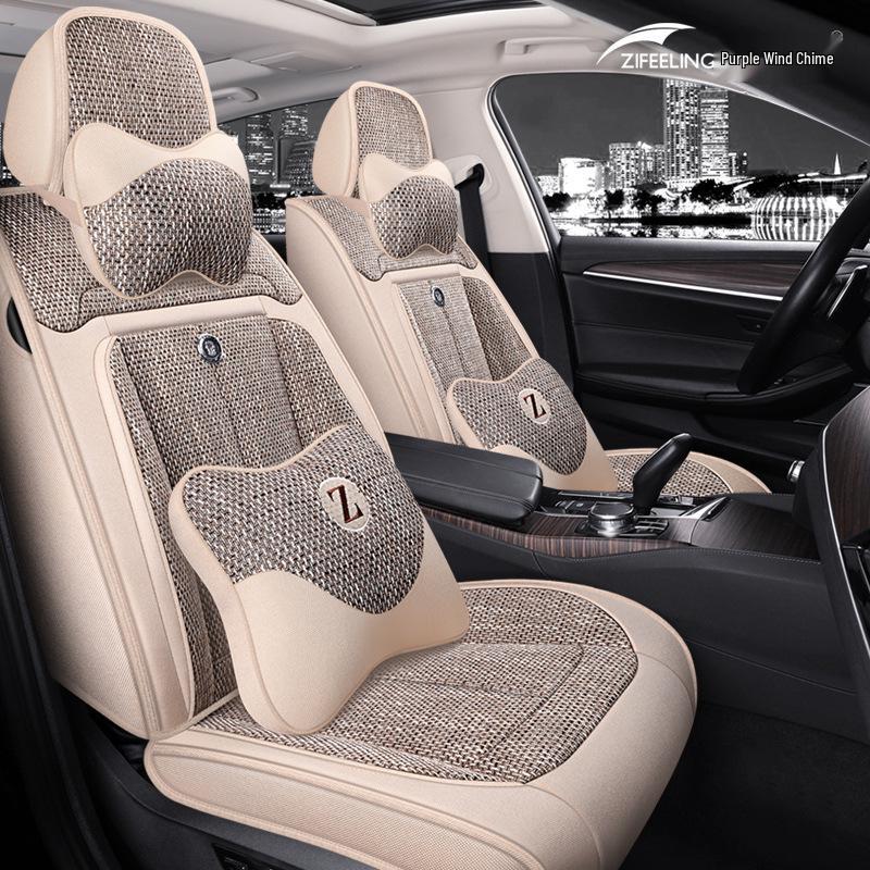 Acura TLX-L2 Series Wagon 218i Purple Wind Chime Linen Car Seat Cover