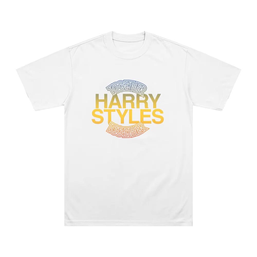 HarryStyle Together Graphic Print T Shirts Y2k Harajuku Streetwear Men and Women Short Sleeved Fashion New Cotton top